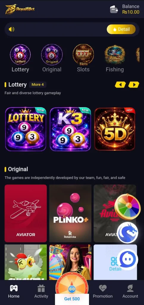 Royal8 Bet Game secreenshot in pakistan